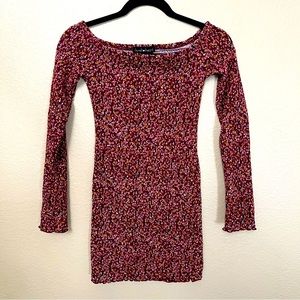 Derek Heart Long Sleeve Floral Dress- Small